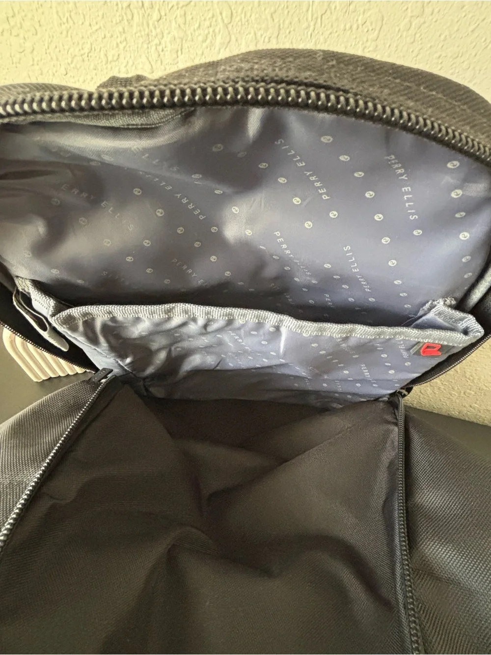 Perry Ellis Black Backpack for Men - Durable Everyday Carry